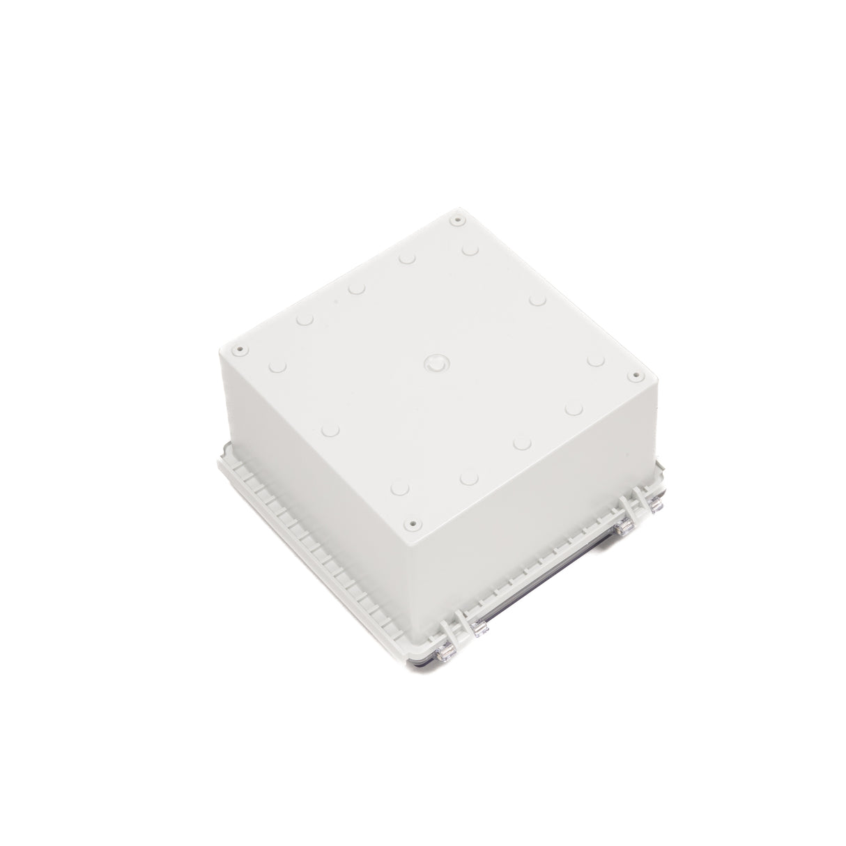 Boxco P-Series 8.27 x 8.27 x 5.12 Inches(210 x 210 x 130mm) Plastic Enclosure, IP67, IK08, PC, Transparent Cover, Molded Hinge and Latch Type - PHOTO 2