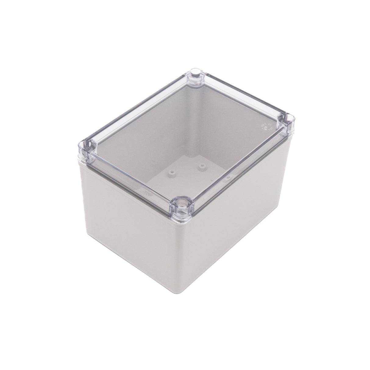 Boxco S-Series 5.91 x 7.87 x 5.12 Inches(150x200x130mm) Plastic Enclosure, IP67, IK08, PC, Transparent Cover, Screw Type - PHOTO 2