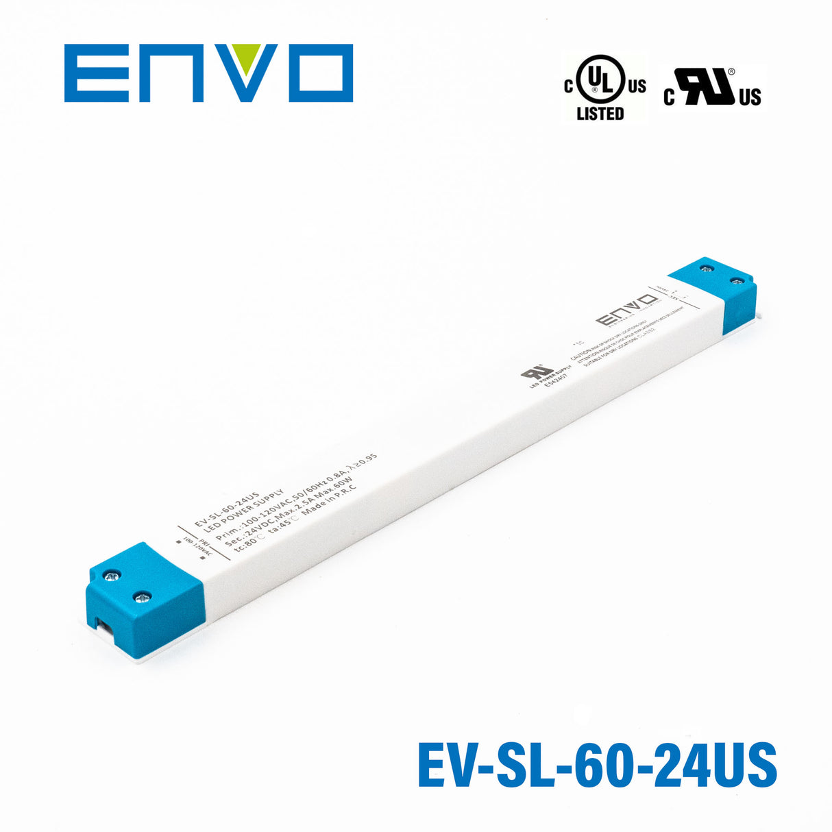 ENVO EV-SL-60-24US Linear Type LED Driver 60W 24V 2.5A
