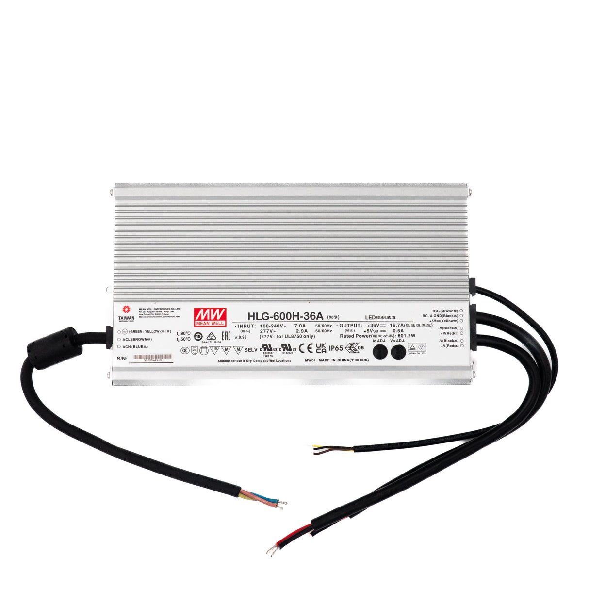 Mean Well HLG-600H-36A Power Supply 600W 36V - Adjustable - PHOTO 1