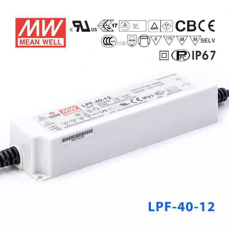 Mean Well LPF-40-12 Power Supply 40W 12V 3.34A