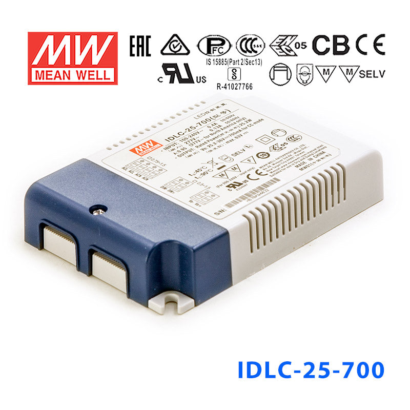 Mean Well IDLC-25A-700 Power Supply 25W 700mA (Auxiliary DC output)