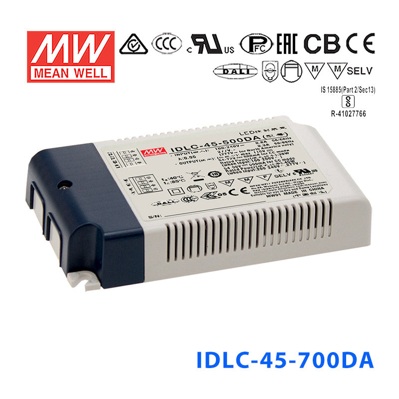 Mean Well IDLC-45-700DA Power Supply 45W 700mA, DALI