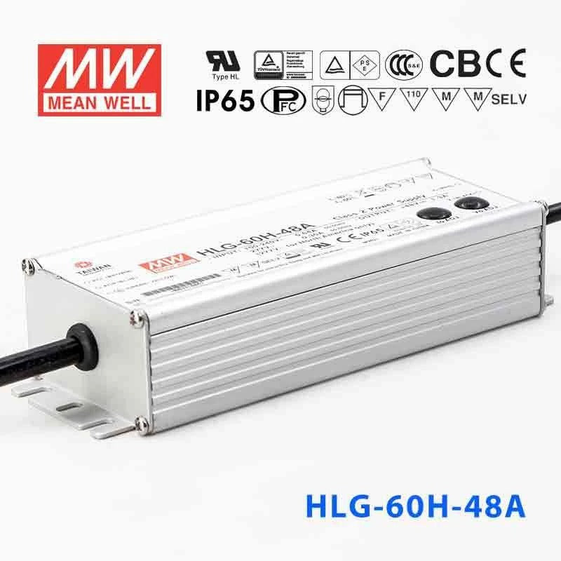 Mean Well HLG-60H-48A Power Supply 60W 48V - Adjustable