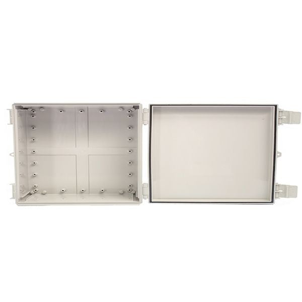 Boxco Q-Series 6.30 x 8.27 x 5.12 Inches(160 x 210 x 130mm) Plastic Enclosure, IP67, IK08, ABS, Transparent Cover, Plastic Hinge and Latch Type