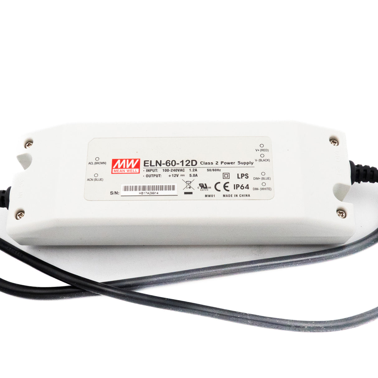 Mean Well ELN-60-12D LED Power Supply 60W - PHOTO 1