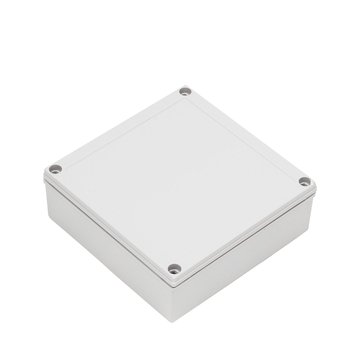 Boxco M-Series 7.09 x 7.09 x 2.36 Inches(180 x 180 x 60mm) Plastic Enclosure, IP67, IK08, PC, Grey Cover, Screw Type