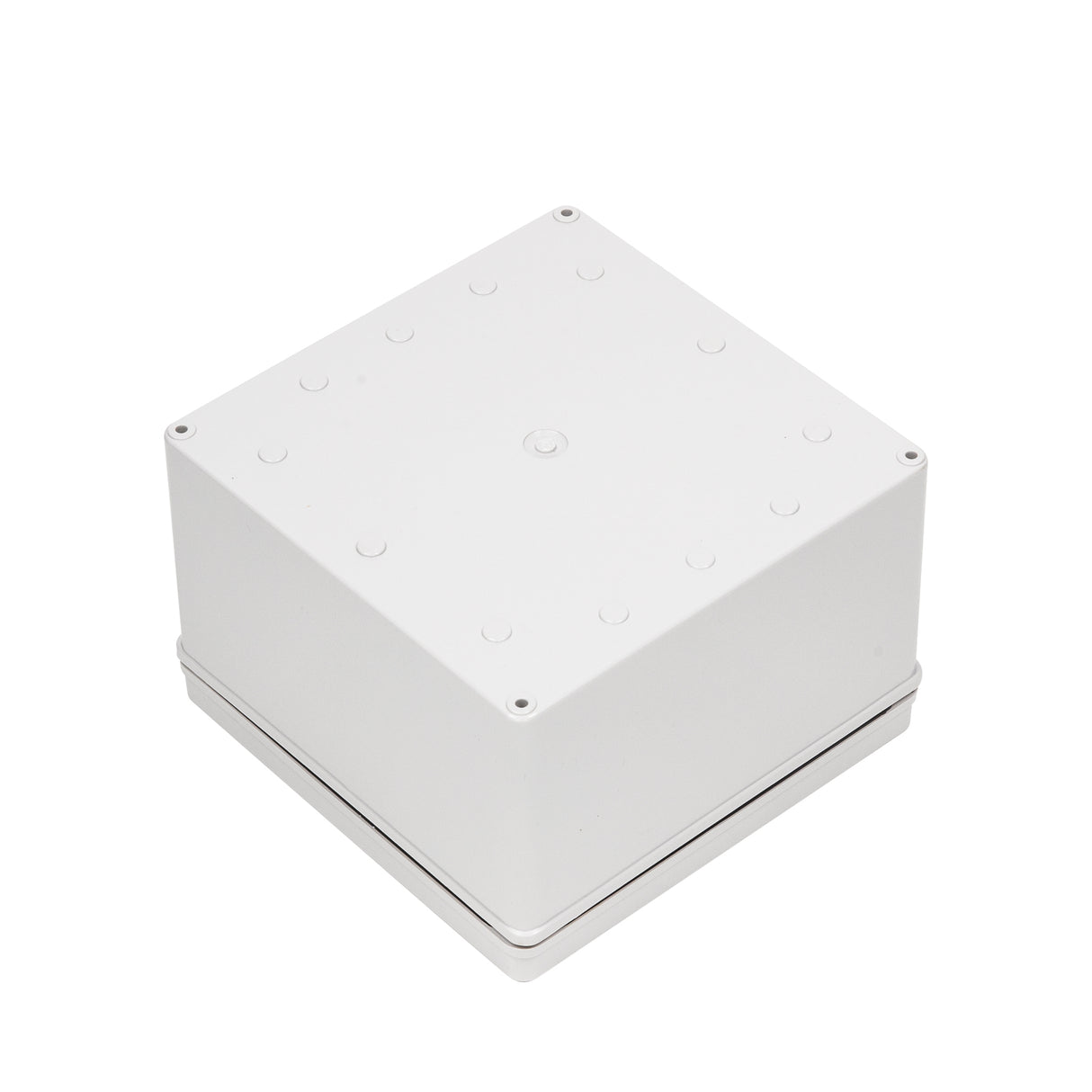Boxco S-Series 7.87 x 7.87 x 5.12 Inches(200x200x130mm) Plastic Enclosure, IP67, IK08, ABS, Grey Cover, Screw Type