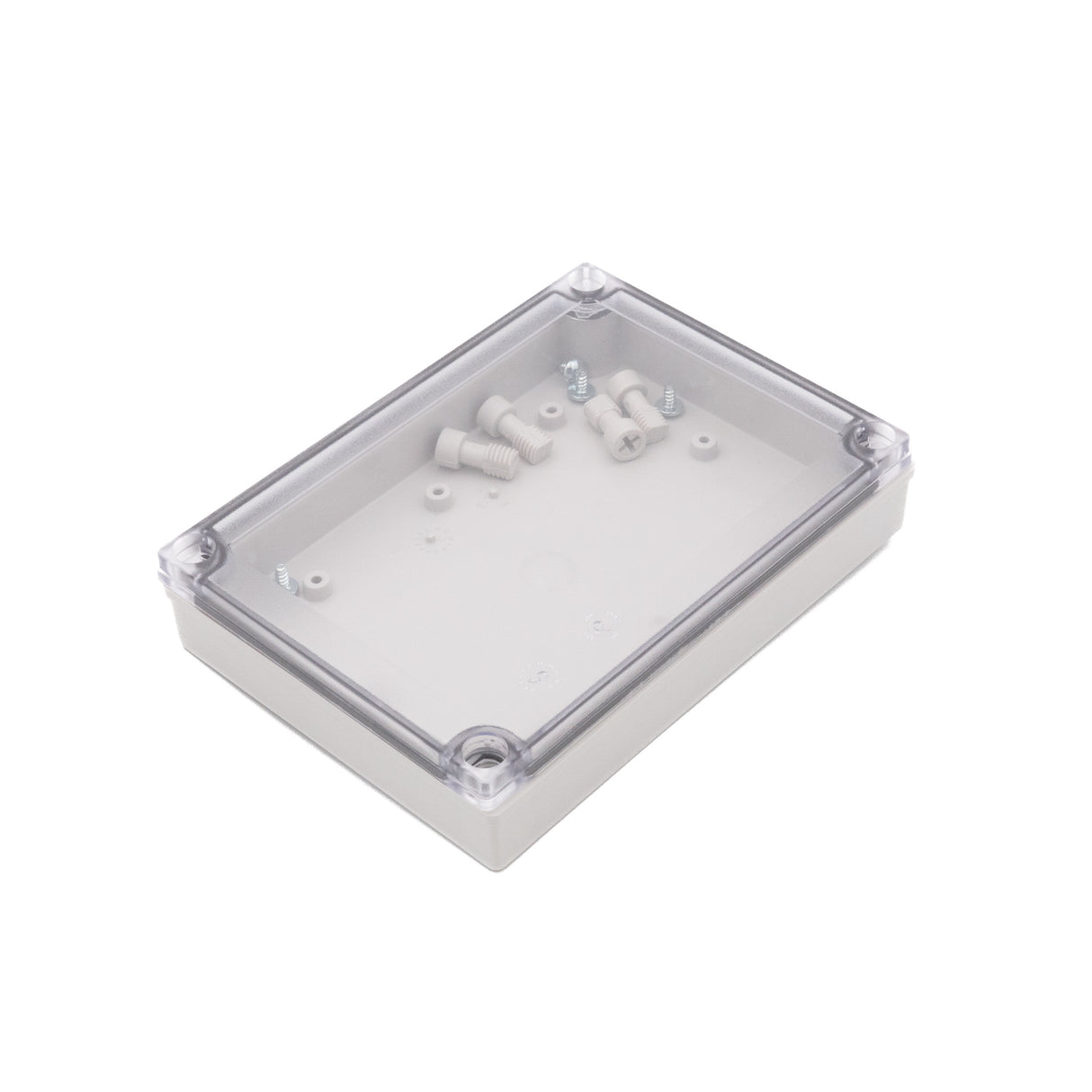 Boxco M-Series 5.12 x 7.09 x 1.38 Inches(130 x 180 x 35mm) Plastic Enclosure, IP67, IK08, ABS, Transparent Cover, Screw Type