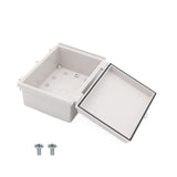 Boxco P-Series 170x220x100mm Plastic Enclosure, IP67, IK08, ABS, Grey Cover, Molded Hinge and Latch Type
