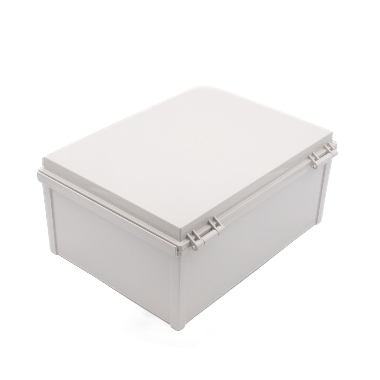Boxco Q-Series 11.81 x 15.75 x 7.09 Inches(300 x 400 x 180mm) Plastic Enclosure, IP67, IK08, PC, Grey Cover, Plastic Hinge and Latch Type - PHOTO 6