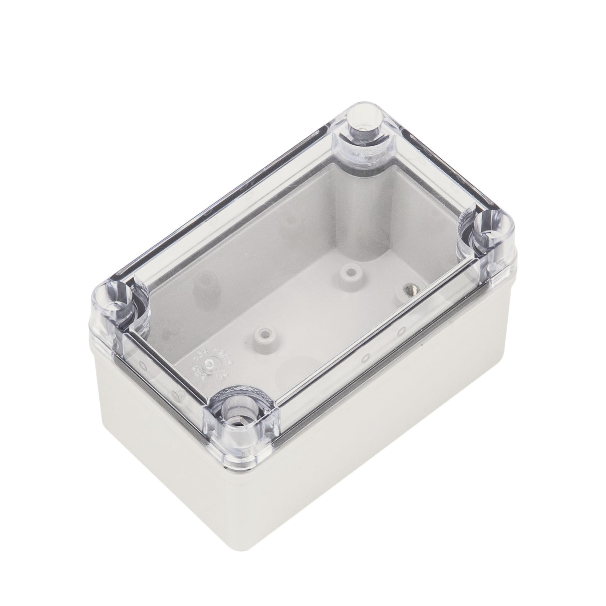Boxco S-Series 3.15 x 5.12 x 2.76 Inches(80 x 130 x 70mm) Plastic Enclosure, IP67, IK08, PC, Transparent Cover, Screw Type - PHOTO 2