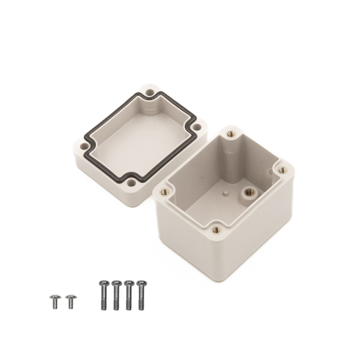 Boxco S-Series 1.97 x 2.56 x 2.17 Inches(50x65x55mm) Plastic Enclosure, IP67, IK08, PC, Grey Cover, Screw Type - PHOTO 2