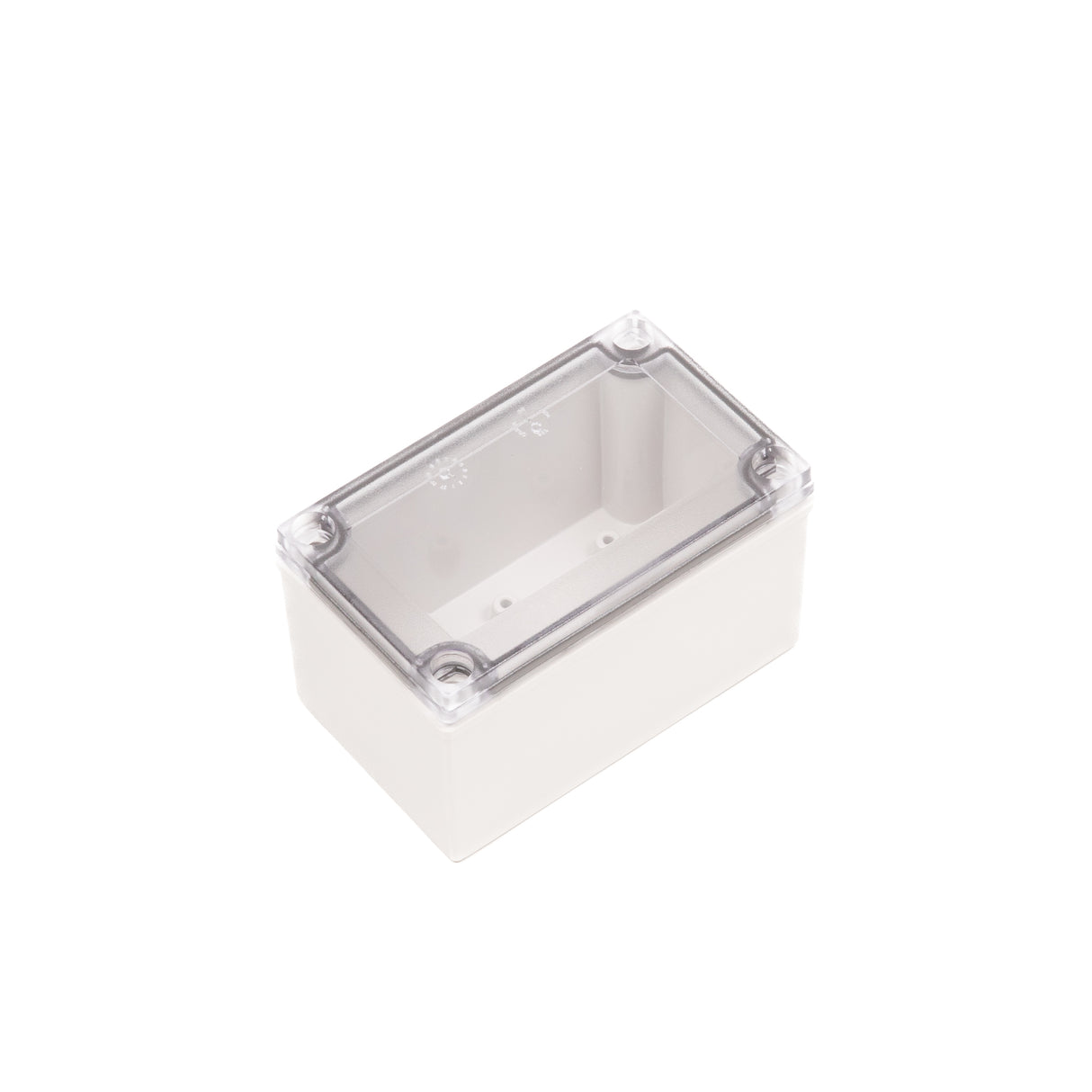 Boxco M-Series 3.15 x 5.12 x 2.95 Inches(80 x 130 x 75mm) Plastic Enclosure, IP67, IK08, ABS, Transparent Cover, Screw Type - PHOTO 1
