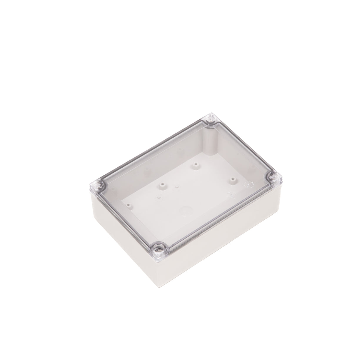 Boxco M-Series 5.12 x 7.09 x 2.36 Inches(130 x 180 x 60mm) Plastic Enclosure, IP67, IK08, PC, Transparent Cover, Screw Type - PHOTO 1