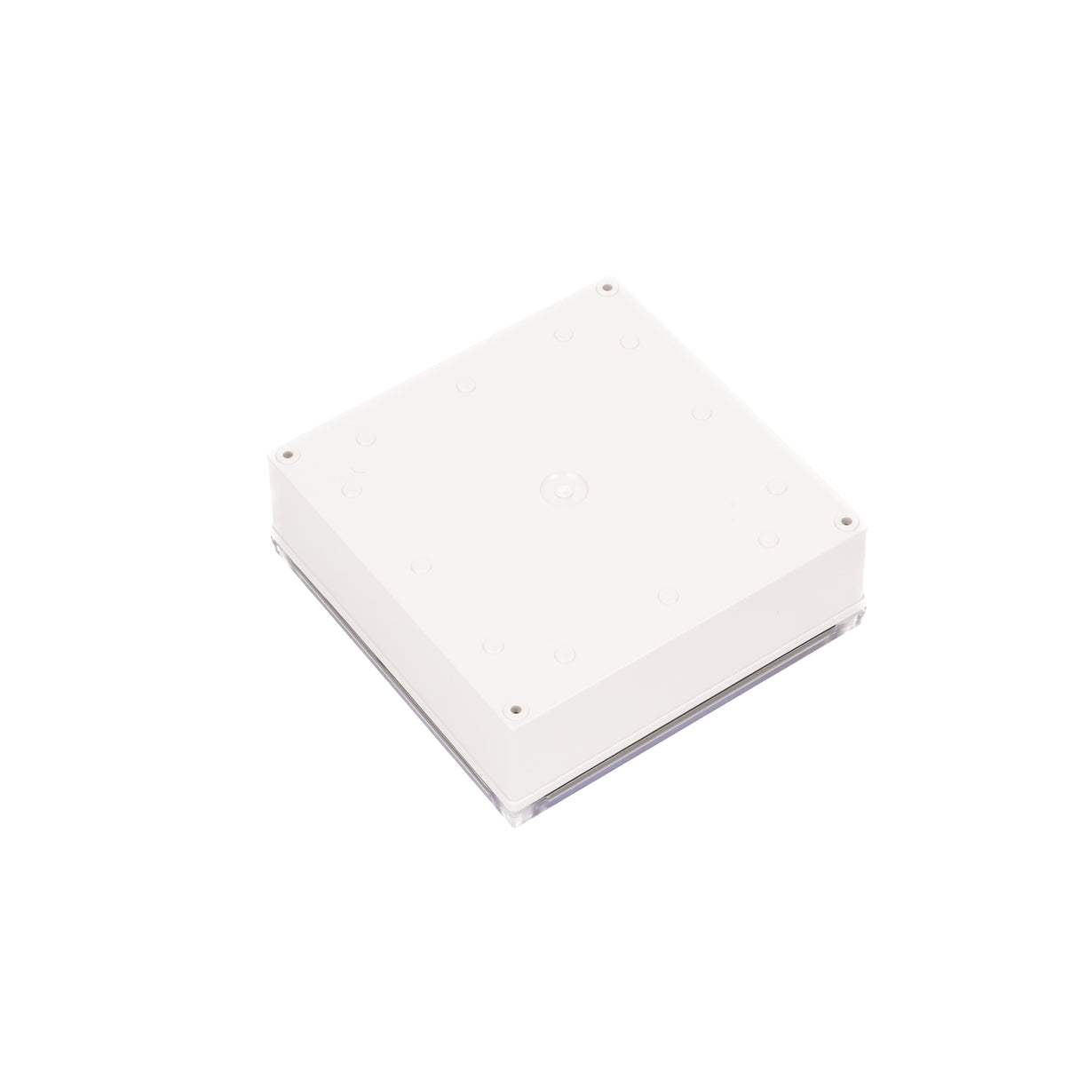 Boxco M-Series 7.09 x 7.09 x 2.36 Inches(180 x 180 x 60mm) Plastic Enclosure, IP67, IK08, PC, Transparent Cover, Screw Type - PHOTO 3