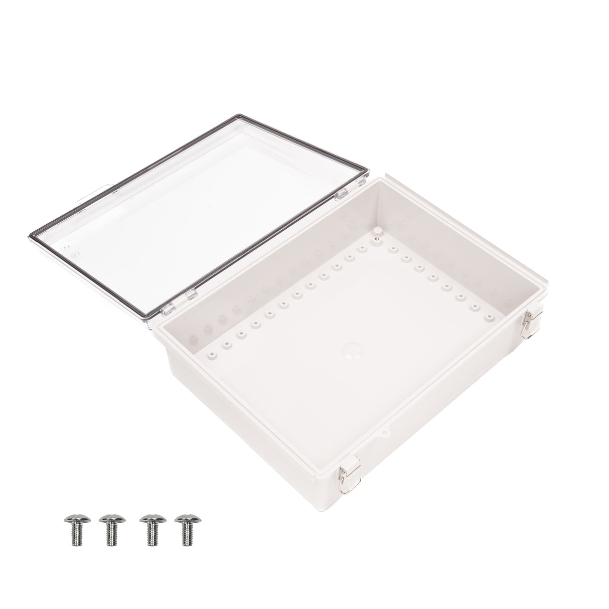 Boxco P-Series 11.81 x 15.75 x 4.72 Inches(300 x 400 x 120mm) Plastic Enclosure, IP67, IK08, ABS, Transparent Cover, Molded Hinge and Latch Type - PHOTO 3