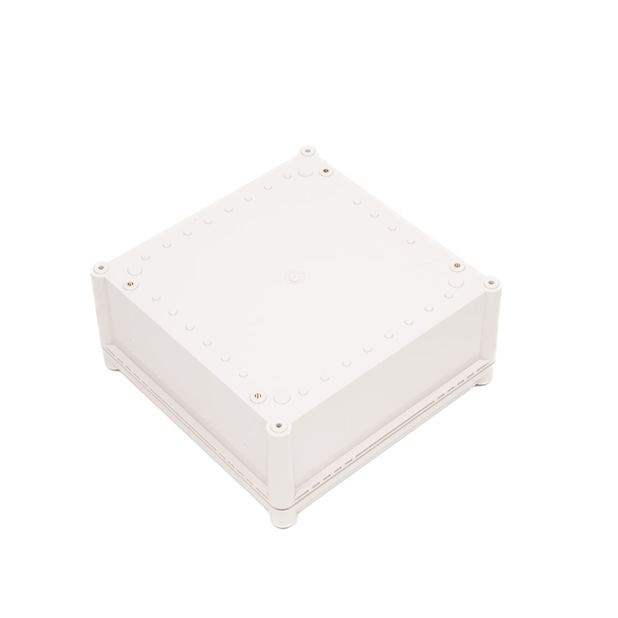 Boxco S-Series 11.02 x 11.02 x 5.12 Inches(280x280x130mm) Plastic Enclosure, IP67, IK08, PC, Grey Cover, Screw Type - PHOTO 2