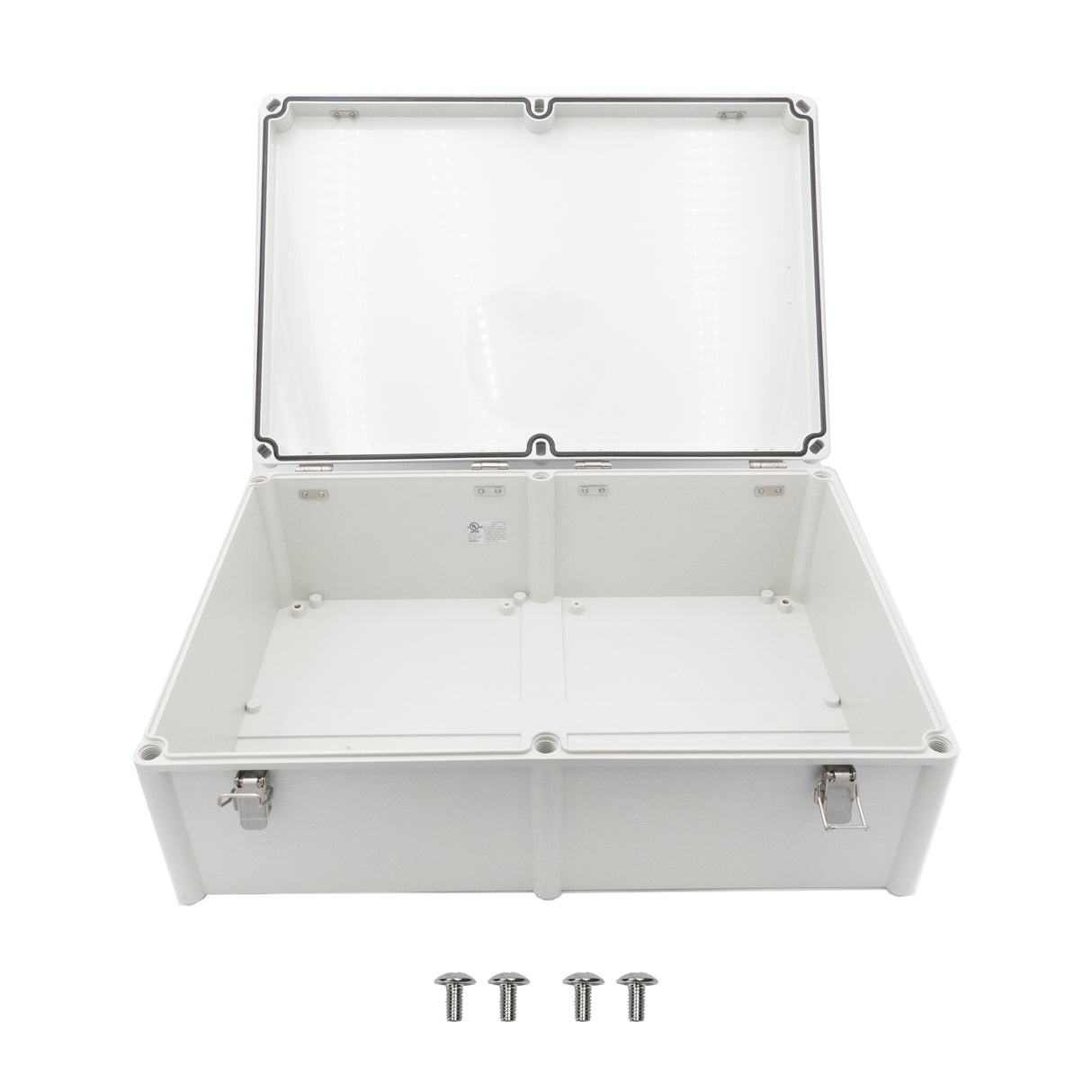 Boxco BC-CGH-385618 Plastic Boxes Stainless Hinge Type Grey - PHOTO 4