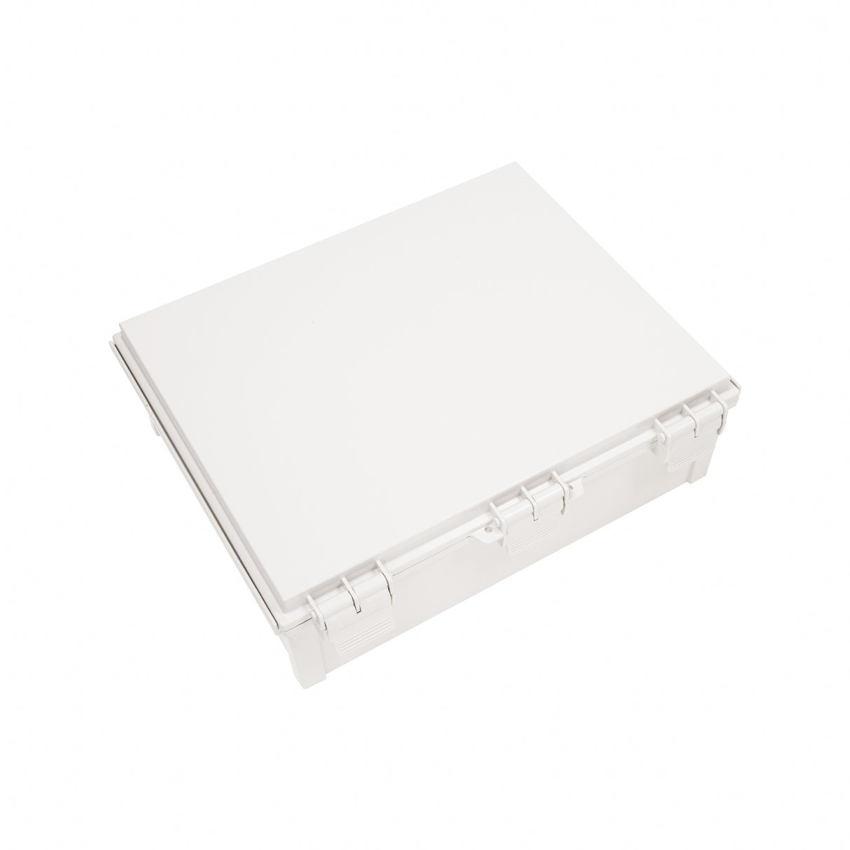 Boxco Q-Series 15.75 x 19.69 x 6.30 Inches(400 x 500 x 160mm) Plastic Enclosure, IP67, IK08, PC, Grey Cover, Plastic Hinge and Latch Type - PHOTO 1