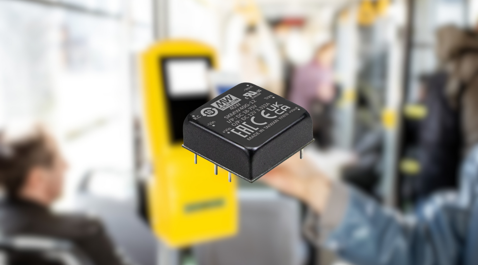 SKMW40 / DKMW40 Series: 40W 4:1 Ultra-Wide Input Isolated DC/DC Converter