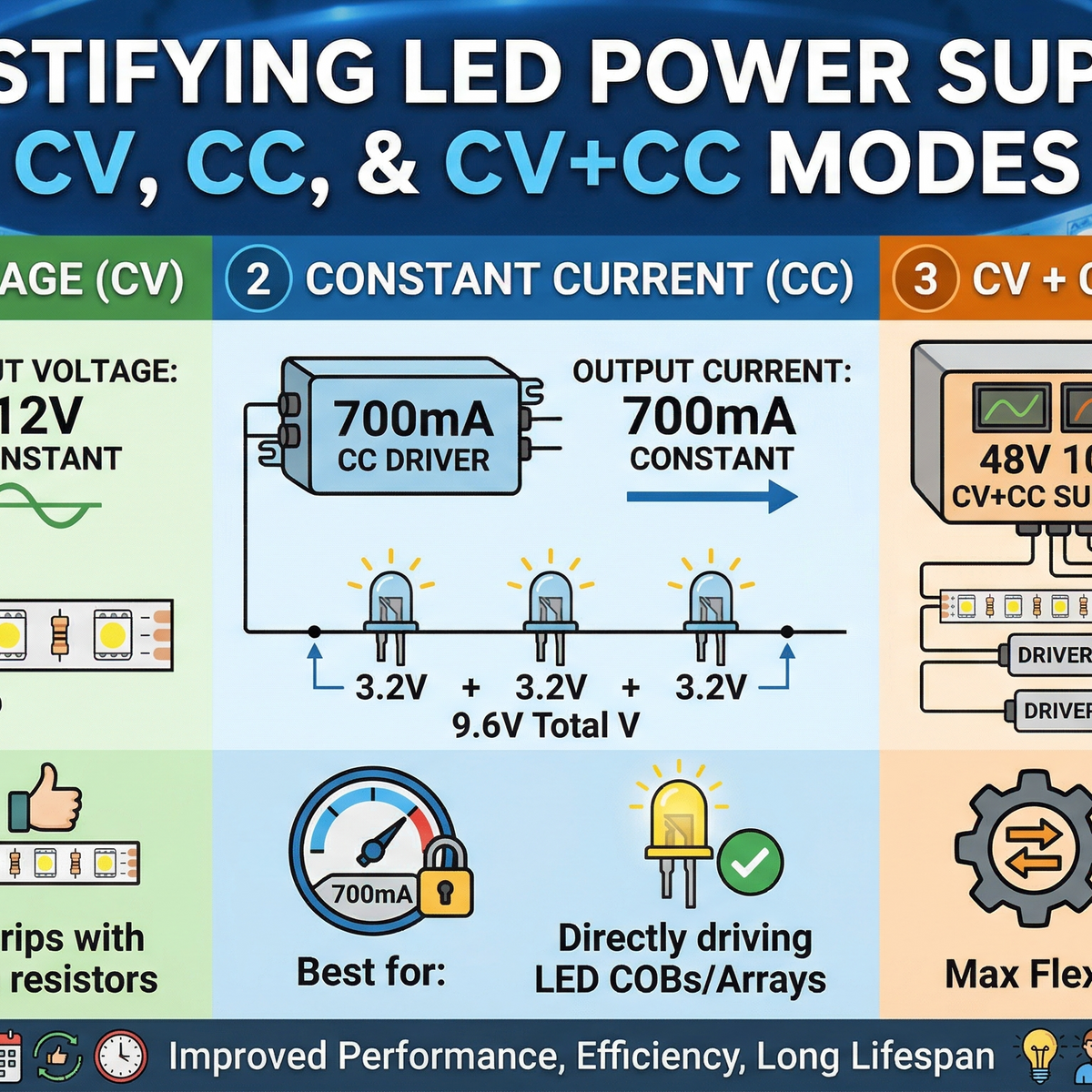 CV vs CC vs CV+CC LED Power Supplies Explained – Wellforces LLC
