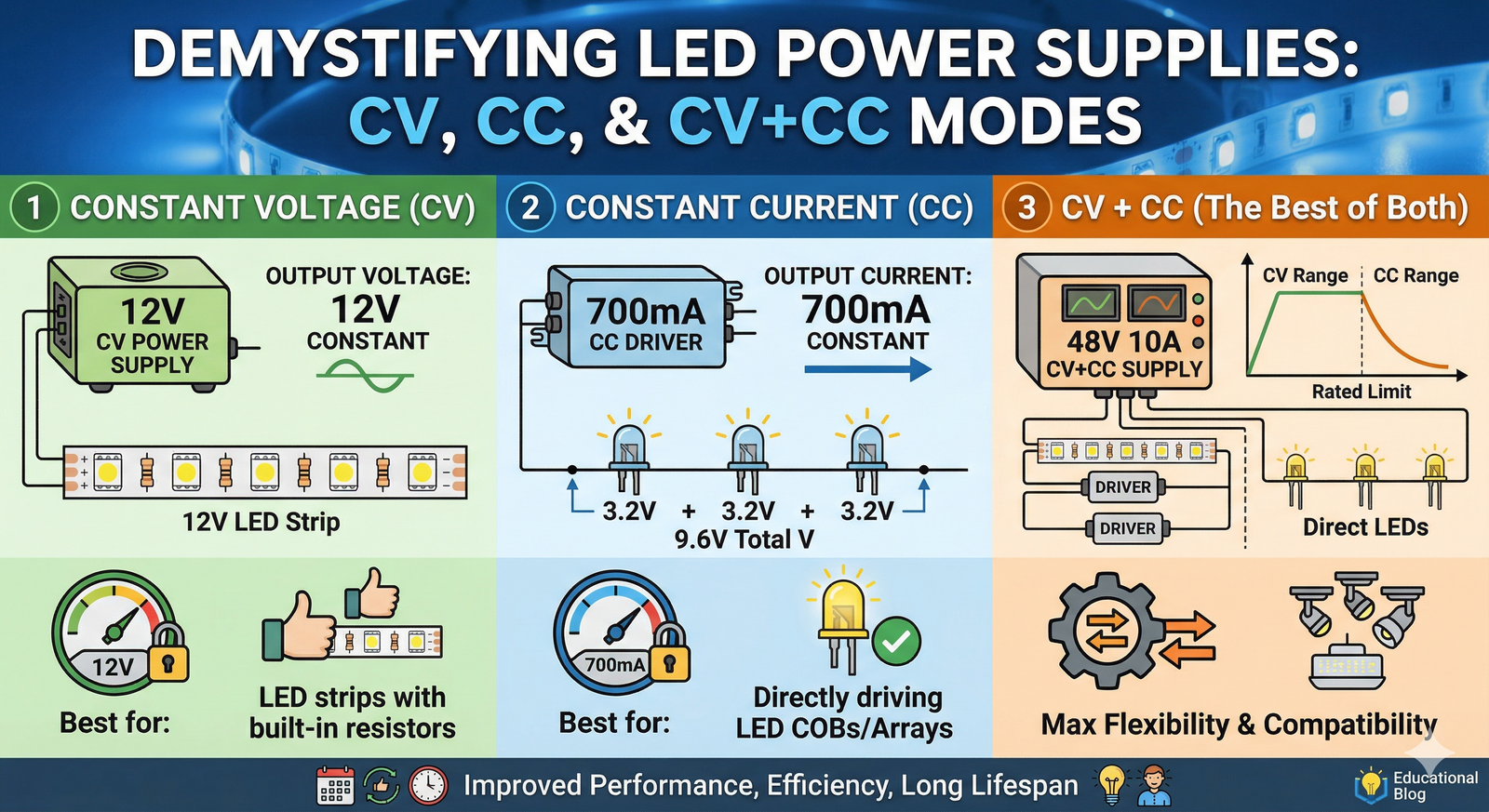 CV vs CC vs CV+CC LED Power Supplies Explained – Wellforces LLC