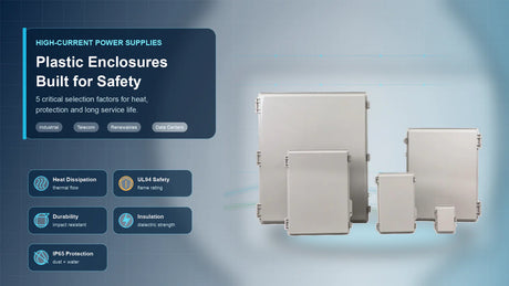 5 Critical Factors When Choosing a Plastic Enclosure for High-Current Power Supplies