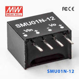 Mean Well SMU01N-12 DC-DC Converter - 1W - 21.6~26.4V in 12V out