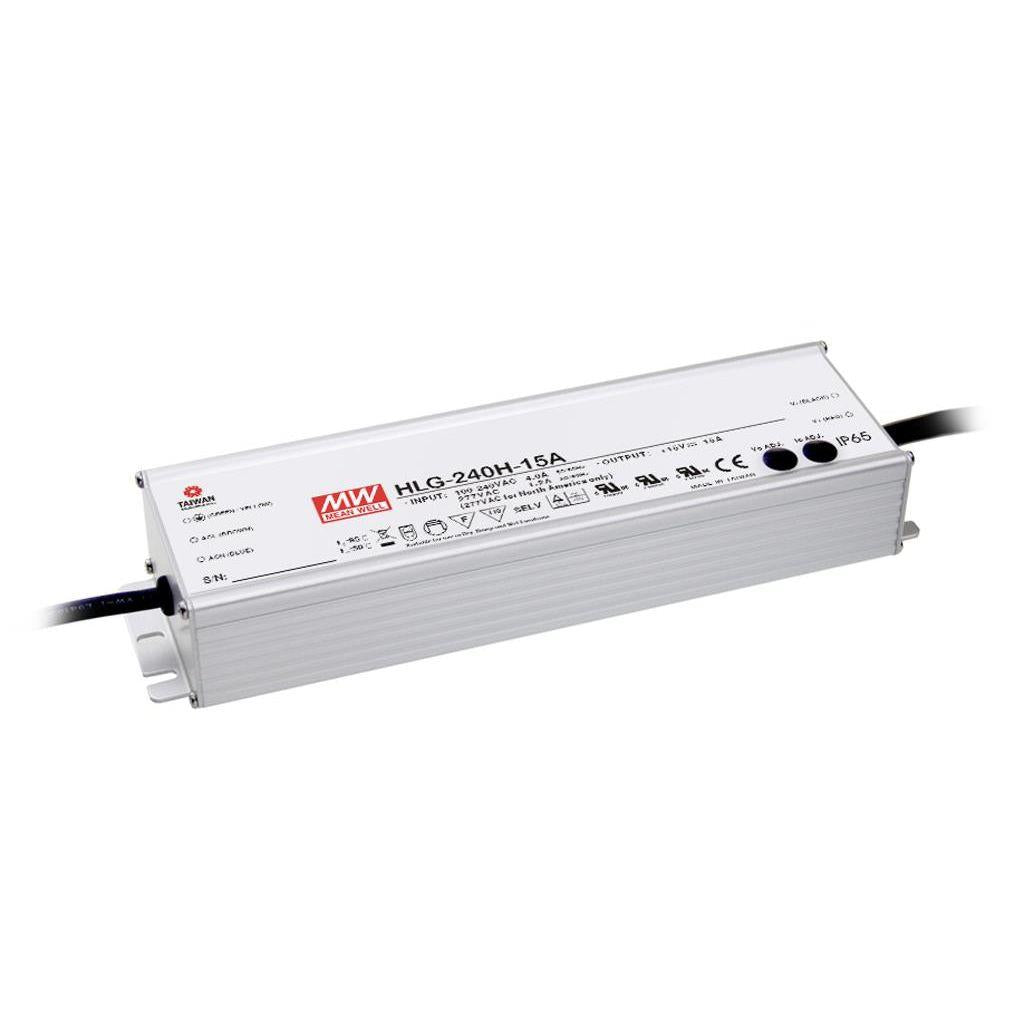Mean Well HLG-240H-24C AC-DC Single output LED driver Mix mode 240W