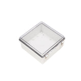 Boxco P-Series 8.27 x 8.27 x 3.94 Inches(210 x 210 x 100mm) Plastic Enclosure, IP67, IK08, PC, Transparent Cover, Molded Hinge and Latch Type - PHOTO 1