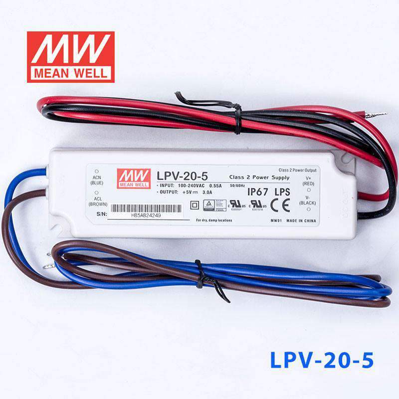 Mean Well LPV-20-5 Power Supply 20W 5V - PHOTO 2