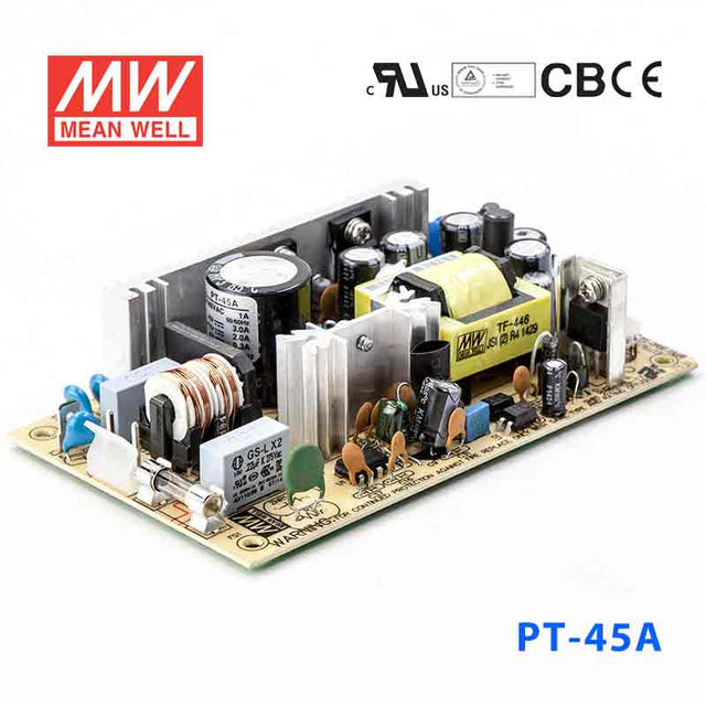 Mean Well PT-45A Power Supply 45W 5V 12V -5V