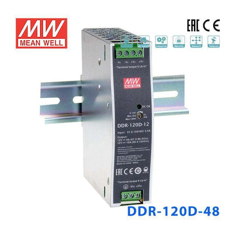 Mean Well DDR-120D-48 DC-DC Converter - 120W - 67.2~154V in 48V out 2.5A