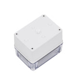 Boxco S-Series 3.15 x 4.33 x 3.35 Inches(80x110x85mm) Plastic Enclosure, IP67, IK08, PC, Transparent Cover, Screw Type - PHOTO 1
