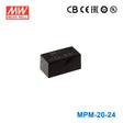 Mean Well MPM-20-24 Power Supply 20W 24V 900mA