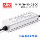 Mean Well ELG-100-C700A Power Supply 100W 700mA - Adjustable