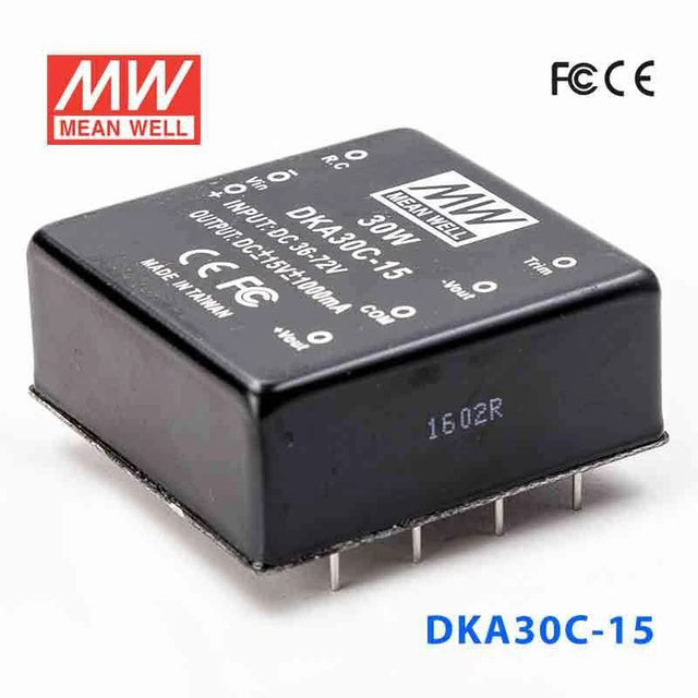 Mean Well DKA30C-15 DC-DC Converter - 30W - 36~72V in ±15V out