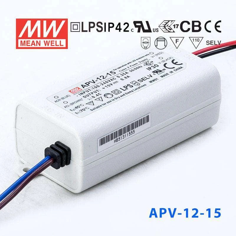 Mean Well APV-12-15 Power Supply 12W 15V