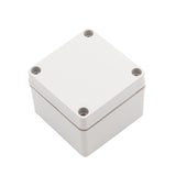 Boxco S-Series 3.94 x 3.94 x 2.95 Inches(100x100x75mm) Plastic Enclosure, IP67, IK08, PC, Grey Cover, Screw Type - PHOTO 1