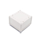 Boxco S-Series 7.48 x 7.48 x 5.12 Inches(190x190x130mm) Plastic Enclosure, IP67, IK08, ABS, Transparent Cover, Screw Type - PHOTO 1