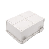 Boxco Q-Series 9.84 x 9.84 x 6.30 Inches(250 x 250 x 160mm) Plastic Enclosure, IP67, IK08, ABS, Grey Cover, Hinge Type with Plate - PHOTO 2
