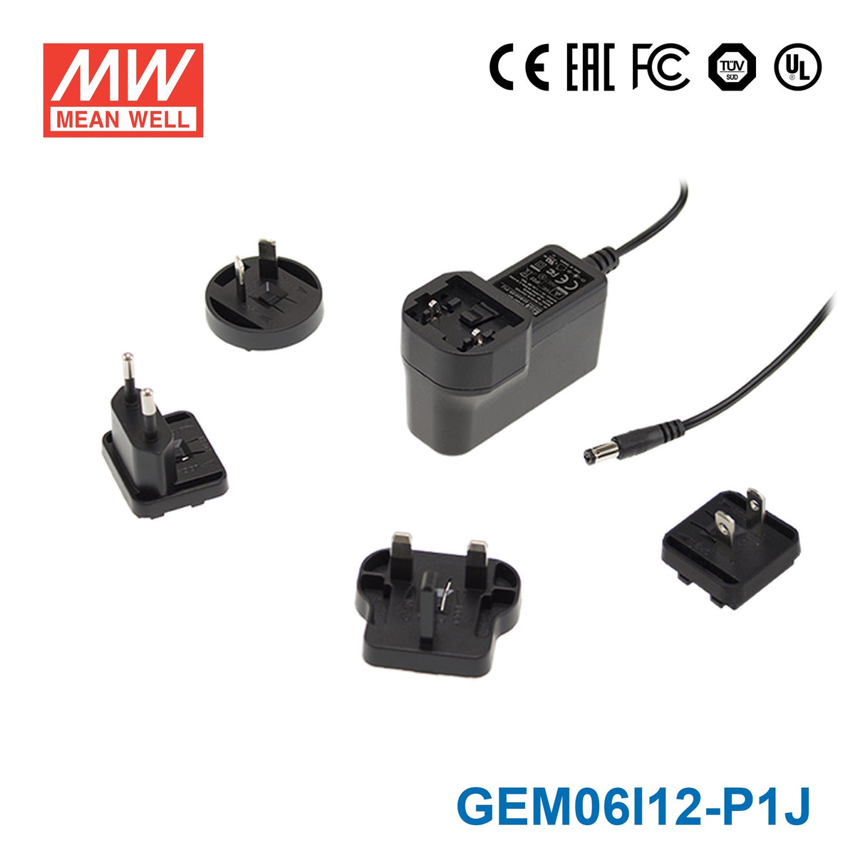 Mean Well GEM06I12-P1J Power Supply 6W 12V 500mA
