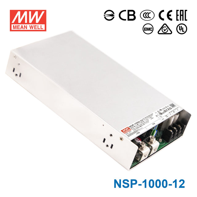 Mean Well NSP-1000-12 1000.8W high reliable multi-industry power supply 12.0V 83.4A
