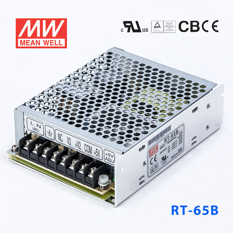 Mean Well RT-65B Power Supply 65W 5V 12V -12V