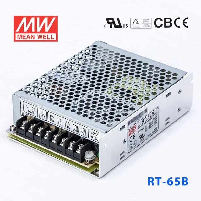 Mean Well RT-65B Power Supply 65W 5V 12V -12V