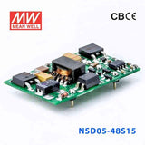 Mean Well NSD05-48S15 DC-DC Converter - 4.95W - 18~72V in 15V out