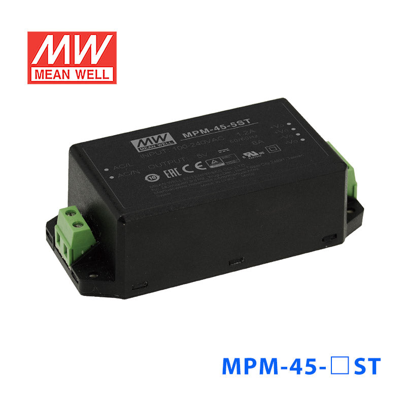 Mean Well MPM-45-5ST Power Supply 45W 5V