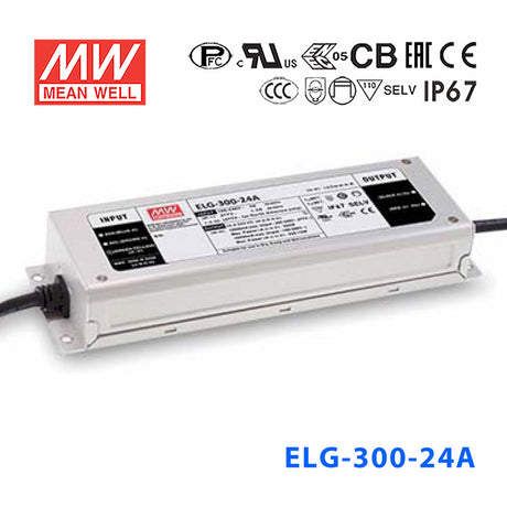 Mean Well ELG-300-24A Power Supply 300W 24V - Adjustable 12.5A