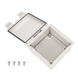Boxco Q-series 5.91 x 5.91 x 3.54 Inches(150 x 150 x 90mm) Plastic Enclosure, IP67, IK08, ABS, Grey Cover, Hinge Type with Plate - PHOTO 3